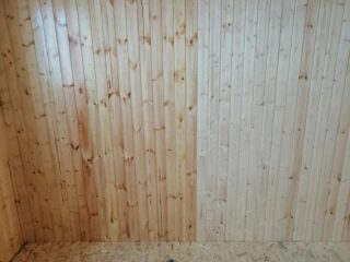 Обработка вагонки льняным маслом